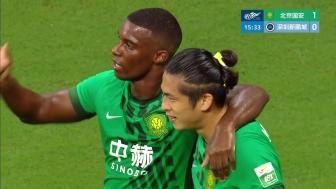 国安4-0新鹏城升至第三 张玉宁传射达万双响